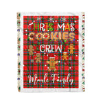 Fleece Blanket - Personalized Gift Tartan Plaid Blanket Clan Maule With Christmas Cookie Baking Crew Christmas Gift Fleece Blanket