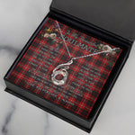 To My Beautiful Soulmate Necklace In Your Eyes I Have Found My Home Clan Cunningham Tartan Rising Phoenix Necklace