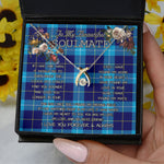 To My Beautiful Soulmate Necklace In Your Eyes I Have Found My Home Clan McKerrell Tartan Wishbone Dancing Necklace
