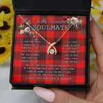 To My Beautiful Soulmate Necklace In Your Eyes I Have Found My Home Clan Wemyss Tartan Wishbone Dancing Necklace