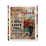 Scotstee Shop - Personalized Gift Letter To My Husband Trendy Gift For Family Funny Quotes Love Gifts Fleece Blanket