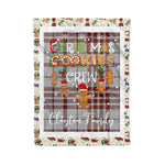 Personalized Gift Tartan Plaid Blanket Clan Clayton With Christmas Cookie Baking Crew Christmas Gift Blanket, Plaid Blanket, Christmas Fleece Blanket, Christmas Blanket, Tartan Blanket, Scottish Blanket, Scotland Blanket, Family Name Blanket, Custom Blanket, Personalized Blanket