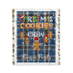 Personalized Gift Tartan Plaid Blanket Clan Thomson Blue With Christmas Cookie Baking Crew Christmas Gift Blanket, Plaid Blanket, Christmas Fleece Blanket, Christmas Blanket, Tartan Blanket, Scottish Blanket, Scotland Blanket, Family Name Blanket, Custom Blanket, Personalized Blanket
