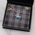 Sea Turtle Necklace To My Beautiful Soulmate Necklace In Your Eyes I Have Found My Home Clan Cunningham Dress Blue Tartan Blue Turtle Necklace