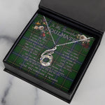 To My Beautiful Soulmate Necklace In Your Eyes I Have Found My Home Clan Henderson Modern Tartan Rising Phoenix Necklace