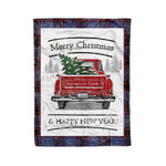 Tartan Blanket Vintage Red Truck with Christmas Tree Family Scottish Clan Rutherford Hunting plaid blanket, red plaid blanket, buffalo plaid blanket, green plaid blanket, plaid fleece blanket, blue plaid blanket, red tartan blanket, tartan plaid blanket, black and white plaid blanket, , christmas plaid blanket, orange plaid blanket, tartan plaid throw blanket, pink plaid blanket, brown plaid blanket, buffalo check blanket
