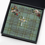 To My Beautiful Soulmate Necklace In Your Eyes I Have Found My Home Clan Kelly Tartan Cross Dancing Necklace