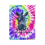 Scotstee Shop - Scotstee Shop Blanket Galaxy Zebra Neon Rainbow Tie Dye Watercolor Hippie Rainbow Fleece Blanket
