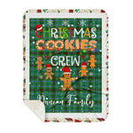 Personalized Gift Tartan Plaid Blanket Clan Duncan of Sketraw With Christmas Cookie Baking Crew Christmas Gift Sherpa Blanket, tartan sherpa blanket,buffalo plaid sherpa blanket,christmas sherpa blanket,Christmas Throw Blanket,green plaid sherpa blanket,green sherpa blanket