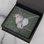 Rising Phoenix Necklace - Valentine Necklace Clan MacKinnon Hunting Ancient Tartan Gift for Girlfriend, Gift for My Wife Rising Phoenix Necklace