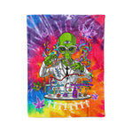Scotstee Shop - Scotstee Shop Blanket Alien Psychedelic Scientist Tie Dye Hippie Fleece Blanket