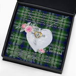 Gift For My Beautiful Girlfriend Necklace Valentine Necklace Clan Mow Tartan Cross Dancing Necklace Scottish Tartan Jewelry