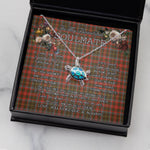 Sea Turtle Necklace To My Beautiful Soulmate Necklace In Your Eyes I Have Found My Home Clan MacKintosh Weathered Tartan Blue Turtle Necklace