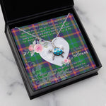 Sea Turtle Necklace Gift for My Beautiful Girlfriend Valentines Necklace Clan Young Tartan Blue Turtle Necklace
