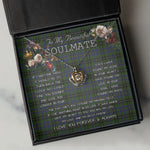 To My Beautiful Soulmate Necklace In Your Eyes I Have Found My Home Clan MacInnes Tartan Crown Pendant Necklace
