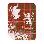 Sherpa Blanket - Tartan Blanket Thistle and Lion Scottish Clan Bruce Plaid Blanket, plaid sherpa blanket queen,purple sherpa blanket,queen sherpa blanket,queen size sherpa blanket,red sherpa blanket,scottish tartan blankets,sherpa blanket,sherpa christmas blanket
