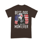 Scotstee Shop - Womens American Flag Best Dog Mom Ever Salukis USA 4th Of July Shirt