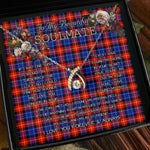 To My Beautiful Soulmate Necklace In Your Eyes I Have Found My Home Clan Anstruther Tartan Wishbone Dancing Necklace