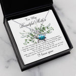 Opal Turtle Necklace - Mom Necklace, Son To My Mother Necklace On Wedding Day Gift For Mom, Mother Of The Groom Gift From Groom