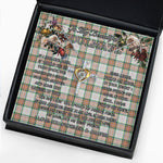 To My Beautiful Soulmate Necklace In Your Eyes I Have Found My Home Clan Grant of Auchnarrow Tartan Cross Dancing Necklace