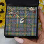 To My Beautiful Soulmate Necklace In Your Eyes I Have Found My Home Clan MacSporran Tartan Wishbone Dancing Necklace