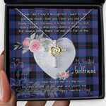 Gift For My Beautiful Girlfriend Necklace Valentine Necklace Clan Maule Tartan Cross Dancing Necklace Scottish Tartan Jewelry
