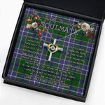 To My Beautiful Soulmate Necklace In Your Eyes I Have Found My Home Clan Wishart Hunting Tartan Cross Dancing Necklace