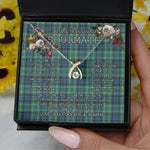 To My Beautiful Soulmate Necklace In Your Eyes I Have Found My Home Clan MacNeill Of Colonsay Tartan Wishbone Dancing Necklace