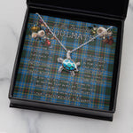 Sea Turtle Necklace To My Beautiful Soulmate Necklace In Your Eyes I Have Found My Home Clan Cockburn Tartan Blue Turtle Necklace