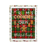Personalized Gift Tartan Plaid Blanket Clan Blackstock With Christmas Cookie Baking Crew Christmas Gift Blanket, Plaid Blanket, Christmas Fleece Blanket, Christmas Blanket, Tartan Blanket, Scottish Blanket, Scotland Blanket, Family Name Blanket, Custom Blanket, Personalized Blanket