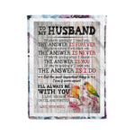 Scotstee Shop - Personalized Gift Quote For Husband I Will Always Be With Husband Family Gifts Fleece Blanket