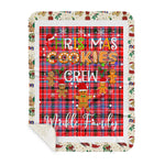 Personalized Gift Tartan Plaid Blanket Clan Meikle With Christmas Cookie Baking Crew Christmas Gift Sherpa Blanket, tartan sherpa blanket,buffalo plaid sherpa blanket,christmas sherpa blanket,Christmas Throw Blanket,green plaid sherpa blanket,green sherpa blanket