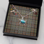 Sea Turtle Necklace To My Beautiful Soulmate Necklace In Your Eyes I Have Found My Home Clan Scott Weathered Tartan Blue Turtle Necklace