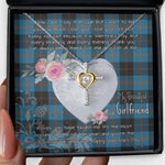 Gift For My Beautiful Girlfriend Necklace Valentine Necklace Clan Garden Tartan Cross Dancing Necklace Scottish Tartan Jewelry