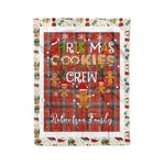 Personalized Gift Tartan Plaid Blanket Clan Robertson Weathered With Christmas Cookie Baking Crew Christmas Gift Blanket, Plaid Blanket, Christmas Fleece Blanket, Christmas Blanket, Tartan Blanket, Scottish Blanket, Scotland Blanket, Family Name Blanket, Custom Blanket, Personalized Blanket
