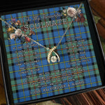 To My Beautiful Soulmate Necklace In Your Eyes I Have Found My Home Clan MacLeod Of Harris Tartan Wishbone Dancing Necklace
