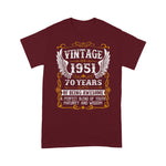 Vintage 70th Birthday Gifts For 1951 70 Years Old Awesome Birthday Shirt 70 Birthday Shirts - Scotstee Shop