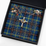 To My Beautiful Soulmate Necklace In Your Eyes I Have Found My Home Clan Grewar Tartan Cross Dancing Necklace