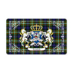 Doormat - Welcome Mat Scottish Ferguson Modern Clan Badge Tartan Door Mat, Plaid Doormat