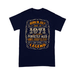 Vintage Legends Born In 1971 July Awesome Birthday Shirt For 50th Birthday Shirt mens vintage 1971 t shirt - Scotstee Shop