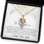 Sunflower Pendant Necklace - Mom Necklace Mother's Day Gift, To My Mom Necklace, Gift For Mom,  Mother's Day Necklace