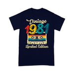 Vintage 1981 Limited Edition 40th Birthday Cassette Tape Birthday Shirt Funny 40th Birthday T Shirts - Scotstee Shop