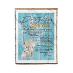 Scotstee Shop - Fleece Blanket - Adorable Letter To My Daughter Lovely Gift Fleece Blanket