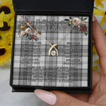 To My Beautiful Soulmate Necklace In Your Eyes I Have Found My Home Clan Glen Grey Tartan Wishbone Dancing Necklace