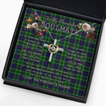 To My Beautiful Soulmate Necklace In Your Eyes I Have Found My Home Clan Duncan Tartan Cross Dancing Necklace