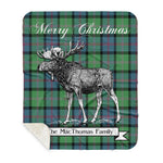 Scotstee Shop Plaid Tartan Blanket With Moose Clan MacThomas Ancient Plaid Blanket, plaid blanket australia,plaid blanket canada,plaid christmas blanket,plaid fleece sherpa blanket,plaid sherpa blanket canada,plaid sherpa blanket lipstick,plaid sherpa blanket pink,plaid sherpa blanket queen