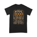 Vintage April 2000 21 Years Born In 2000 21st Bday Gift Birthday Shirt - Scotstee Shop