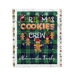 Personalized Gift Tartan Plaid Blanket Clan Abercrombie With Christmas Cookie Baking Crew Christmas Gift Blanket, Plaid Blanket, Christmas Fleece Blanket, Christmas Blanket, Tartan Blanket, Scottish Blanket, Scotland Blanket, Family Name Blanket, Custom Blanket, Personalized Blanket