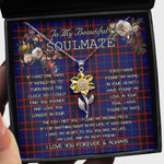 To My Beautiful Soulmate Sunflower Necklace In Your Eyes I Have Found My Home Clan Wedderburn Tartan Jewelry For Girlfriend