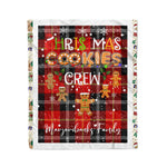 Fleece Blanket - Personalized Gift Tartan Plaid Blanket Clan Marjoribanks With Christmas Cookie Baking Crew Christmas Gift Fleece Blanket